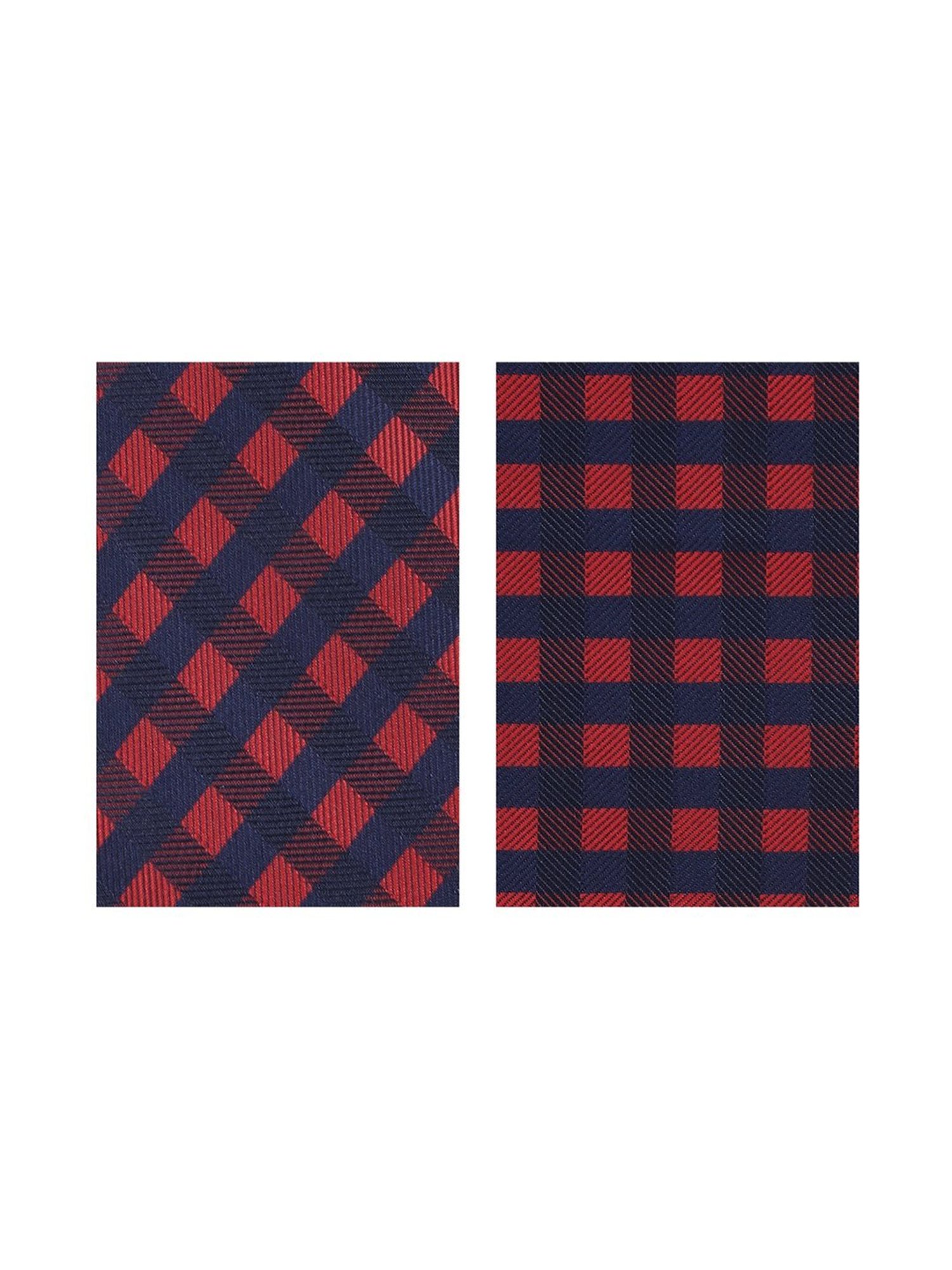 CHOKORE Red and Yellow Checks Tie
