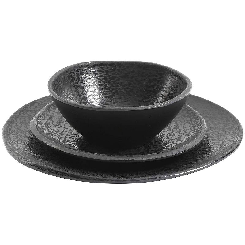 Vremi 16 Piece Multicolor Porcelain Dinnerware Set with 4 Dinner Plates, 4 Dessert Plates, 4 Salad/Soup Bowls, & 4 Coffee/Tea Mugs