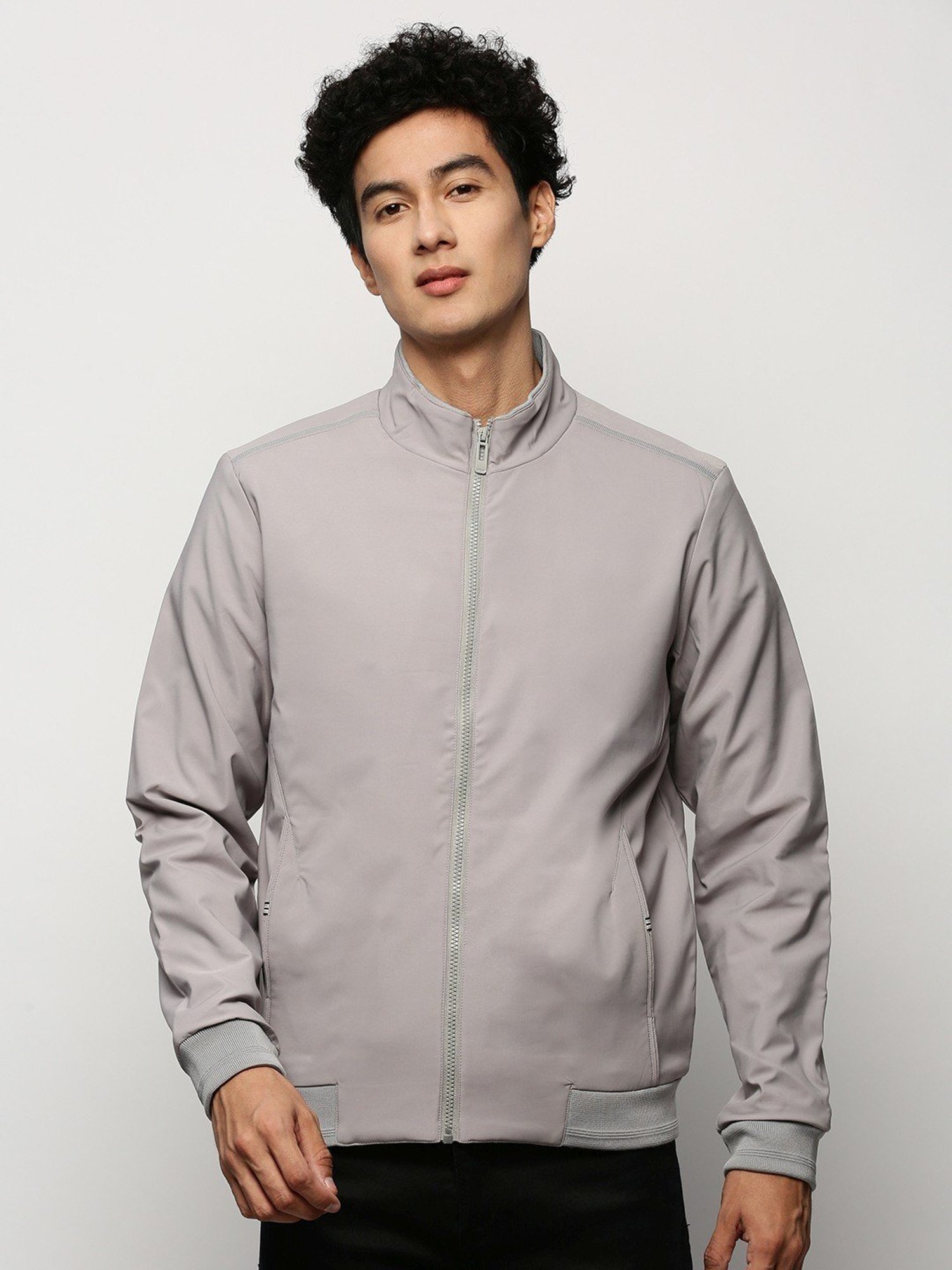 SHOWOFF Grey Slim Fit Jacket