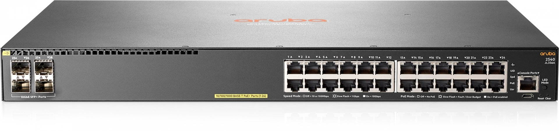 Aruba 2540 24G 4SFP+ 24-Port Switch w/ 4 SFP+ Ports