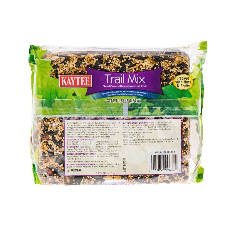 KAYTEE Trail Mix Cake Bird and Wildlife Food - 1.85lb