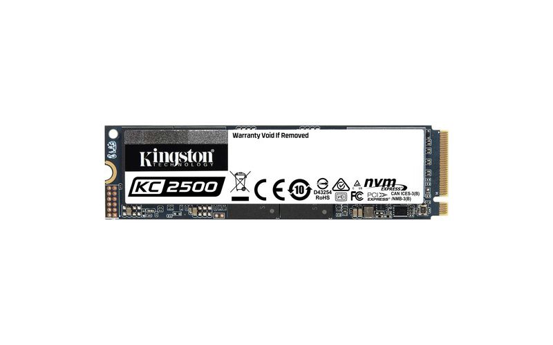 Kingston KC2500 500 GB Solid State Drive - M.2 2280 Internal - PCI Express NVMe (PCI Express NVMe 3.0 x4) - Desktop PC, Workstation Device Supported