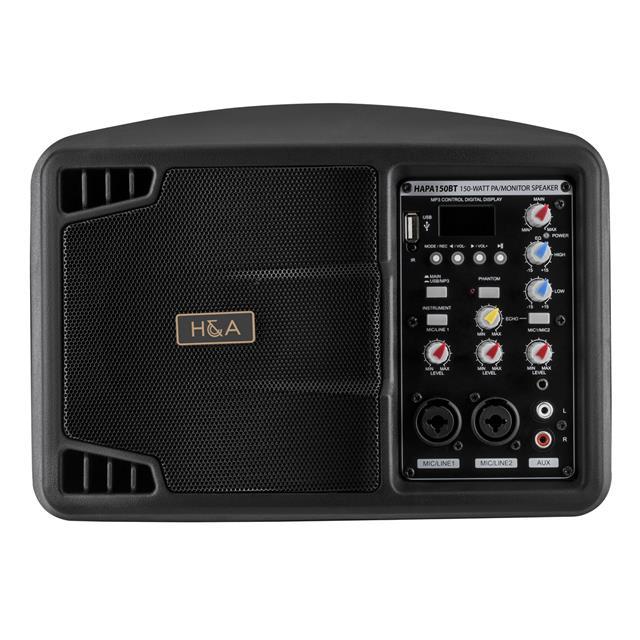 H&A 5" 150W Portable PA System with Bluetooth #HA-PA-150-BT