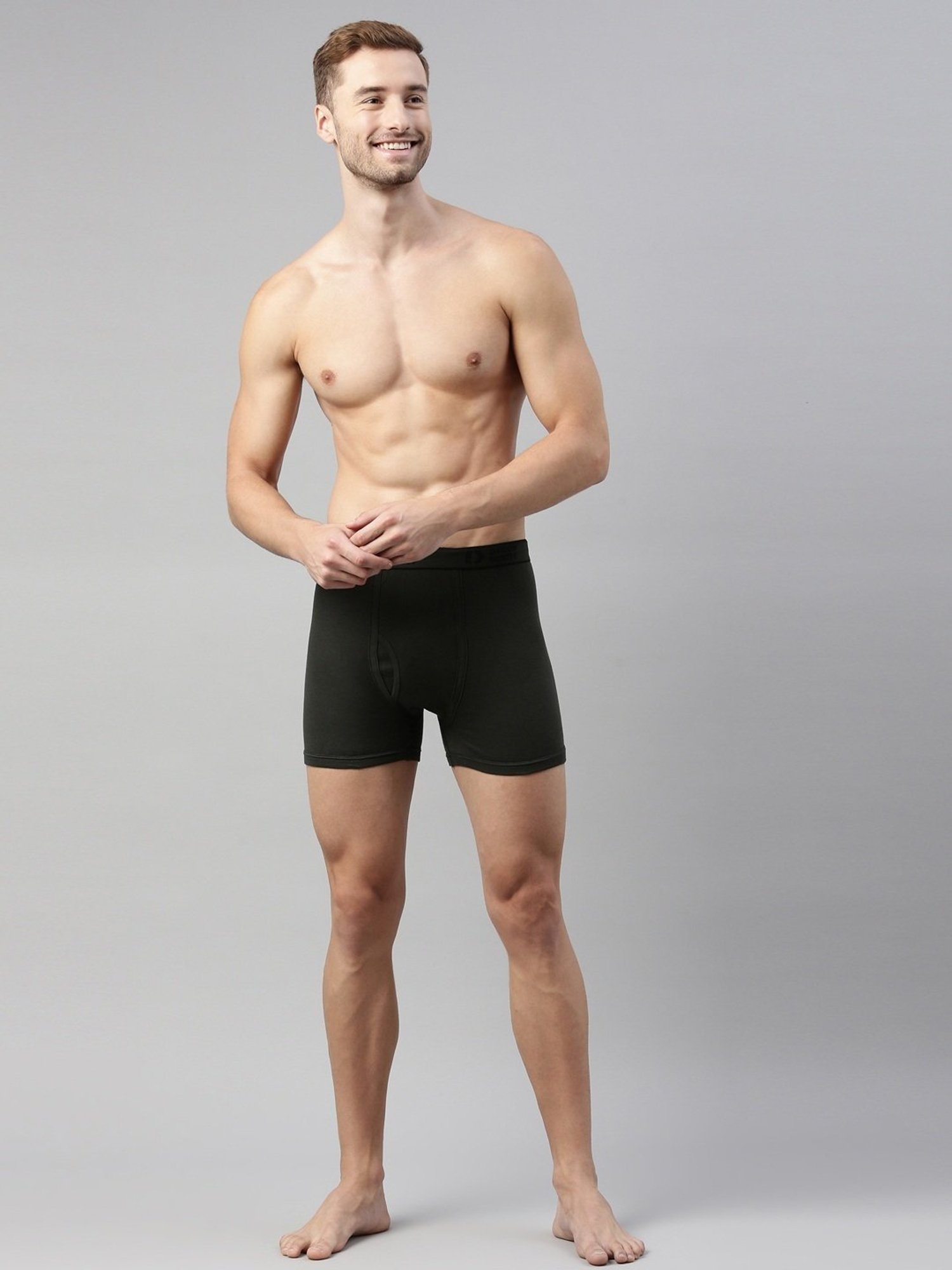 Dixcy Scott Originals Olive Cotton Regular Fit Trunks