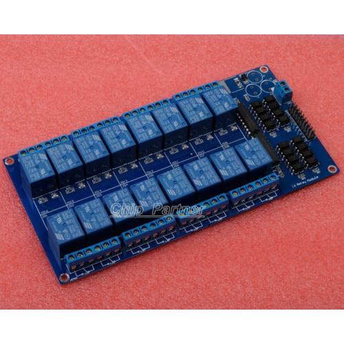 16-Channel 5V Relay Shield Module with Optocoupler Low Level Triger for Arduino Mega