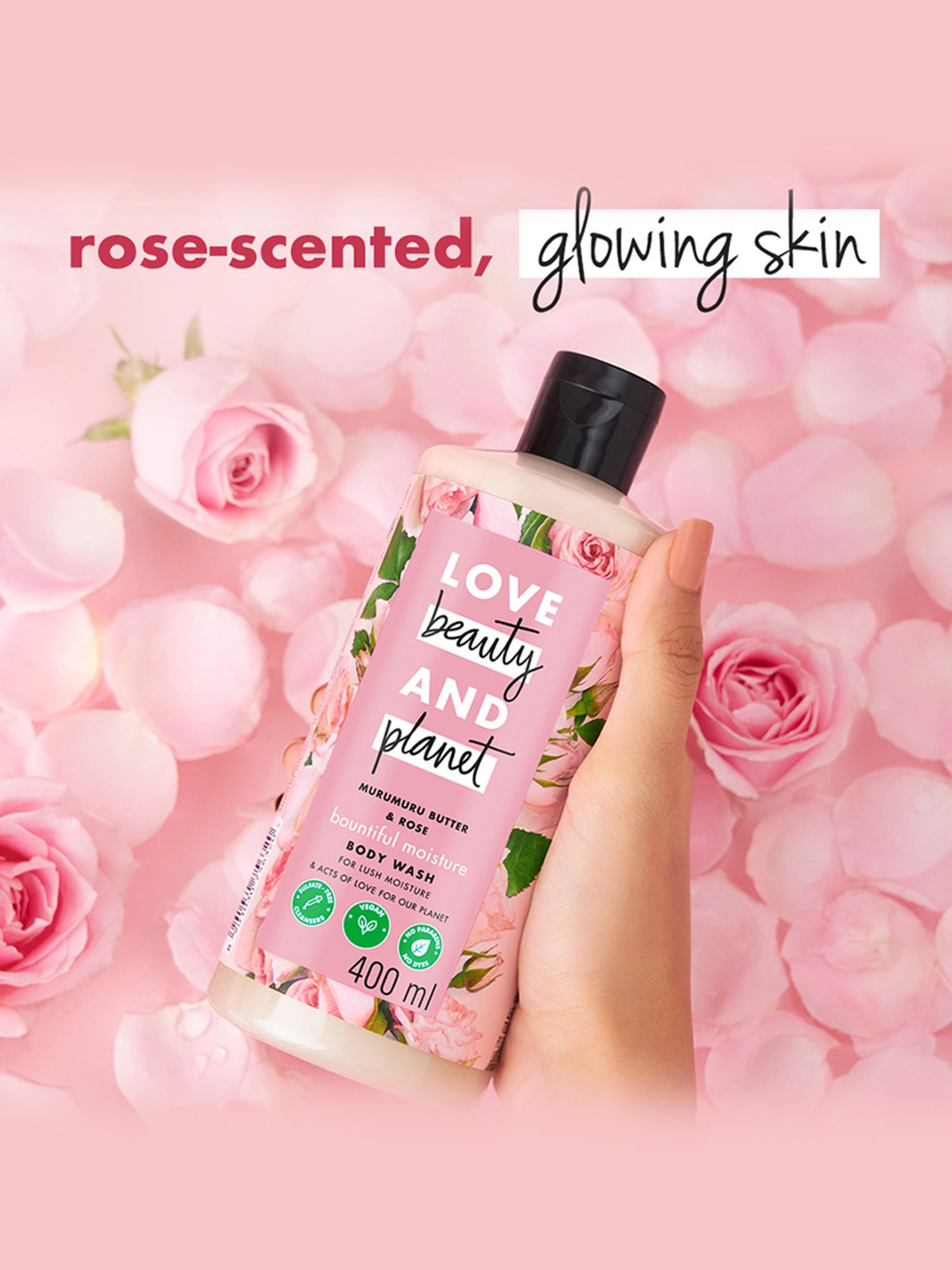 Love Beauty & Planet Murumuru Butter & Rose Bountiful Moisture Body Wash - 200 ml