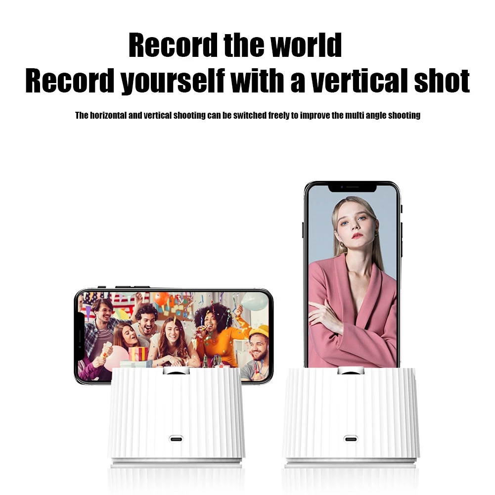 360 Rotation Tripod Live Smart Follow-Up Vlog Cradle Head Face Tracking Holder Supplies with Charging Cable Manual