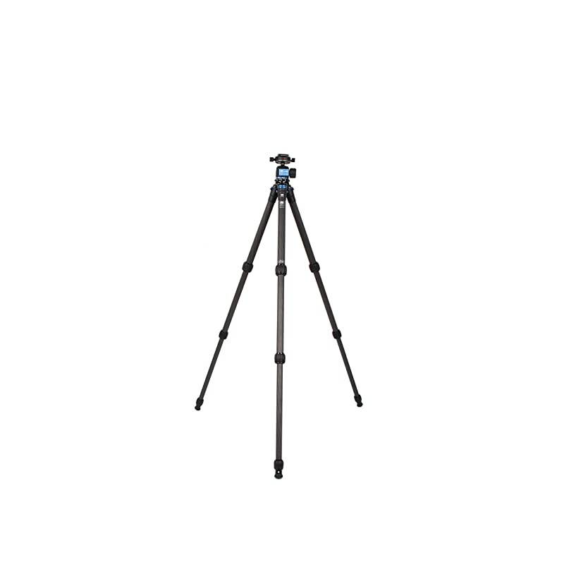 Carbon Fiber Tripod AM-254 47.2" 10X with Ball Head A-10R,Stainless Steel Spikes,Case