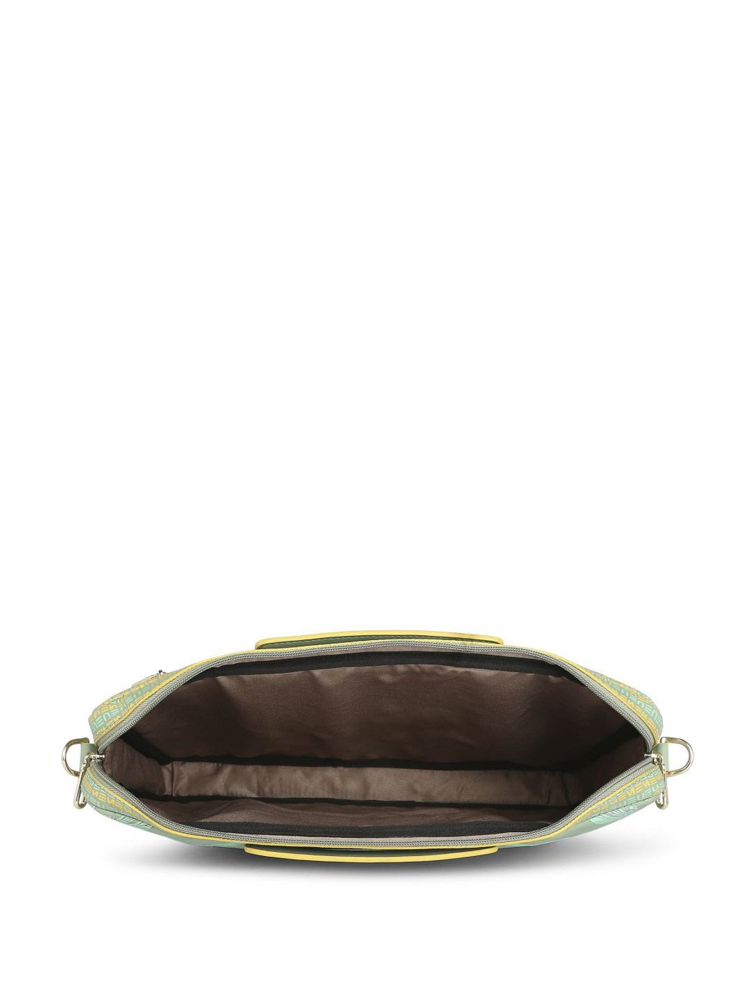 Baggit Brown PVC Solid Laptop Messenger Bag