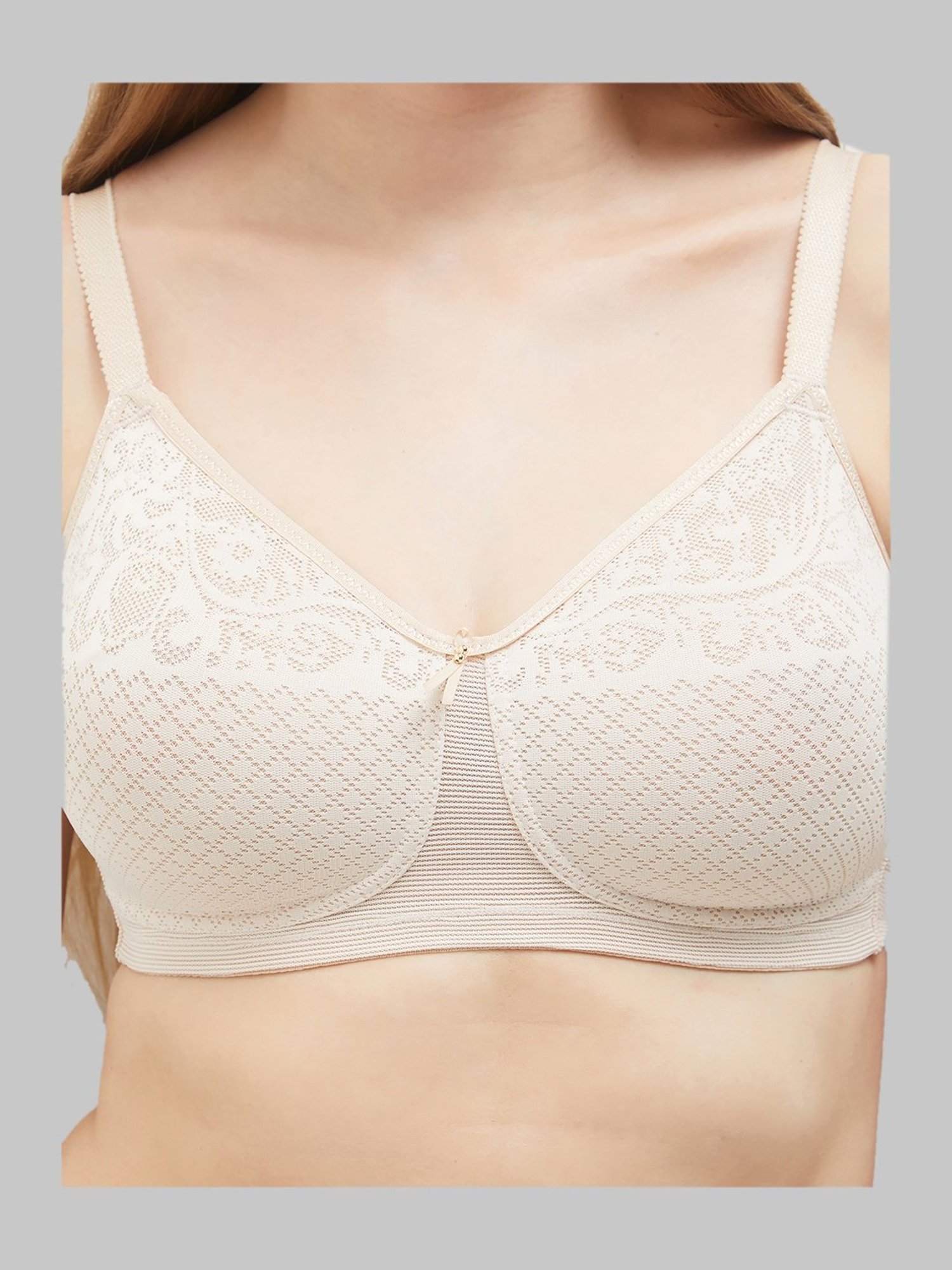 Wacoal Visual Effects Non-Padded Non-Wired Full Coverage Minimiser Everyday Comfort  Bra - Beige