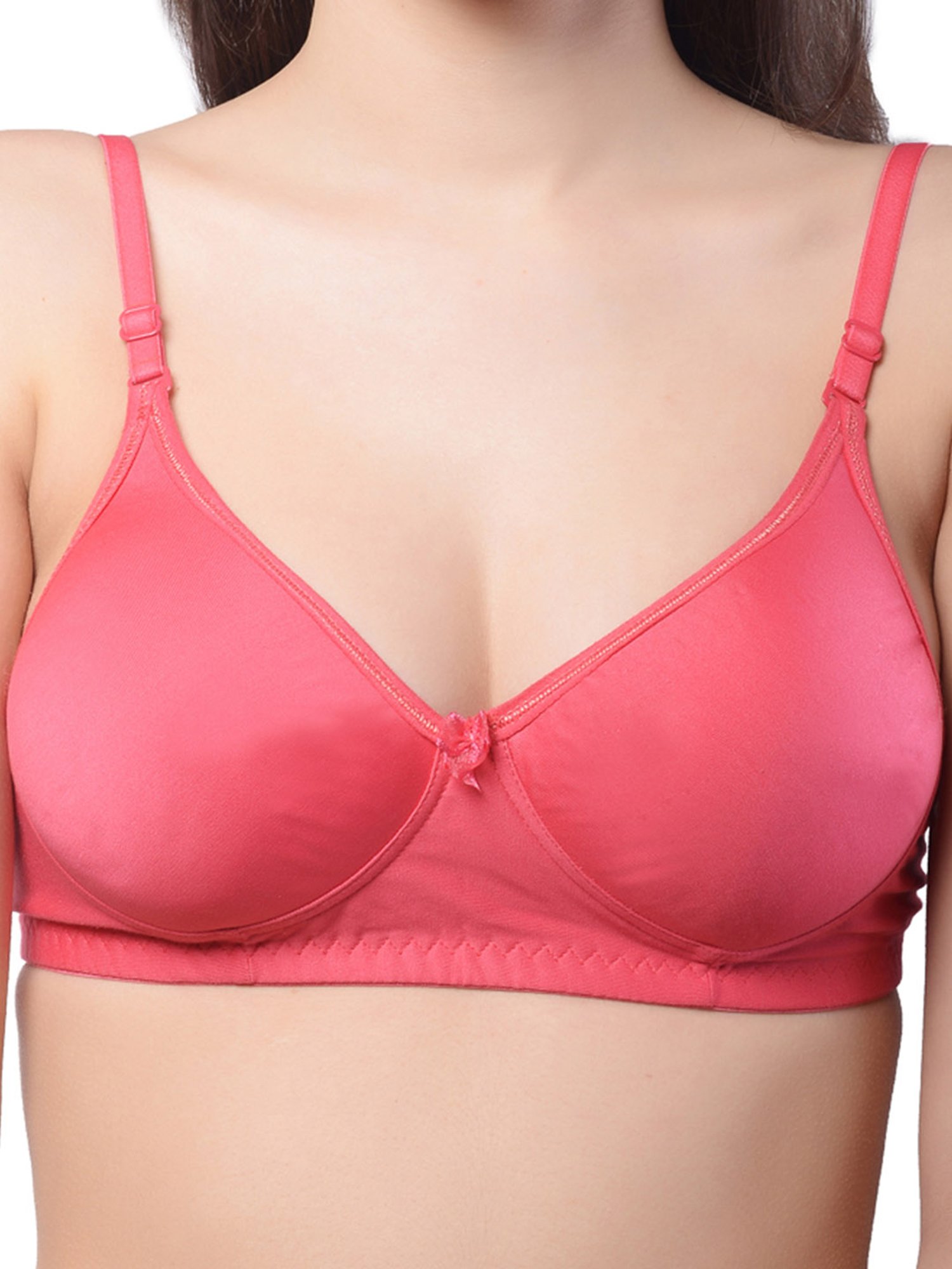 Lady Lyka Multicolor Non Wired Padded T-Shirt Bra (Pack Of 2)