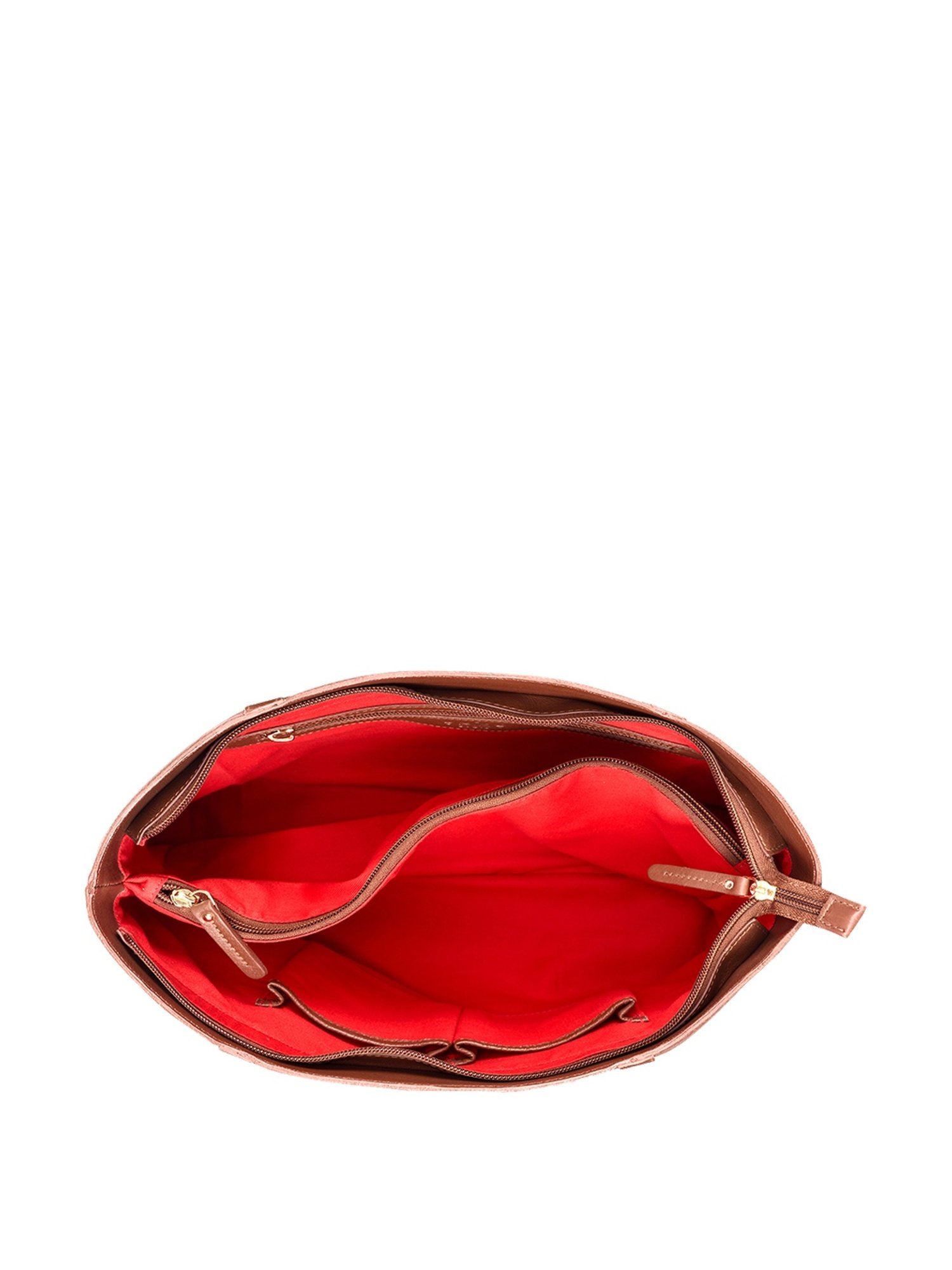 Eske Vanessa Brown Solid Medium Tote Handbag