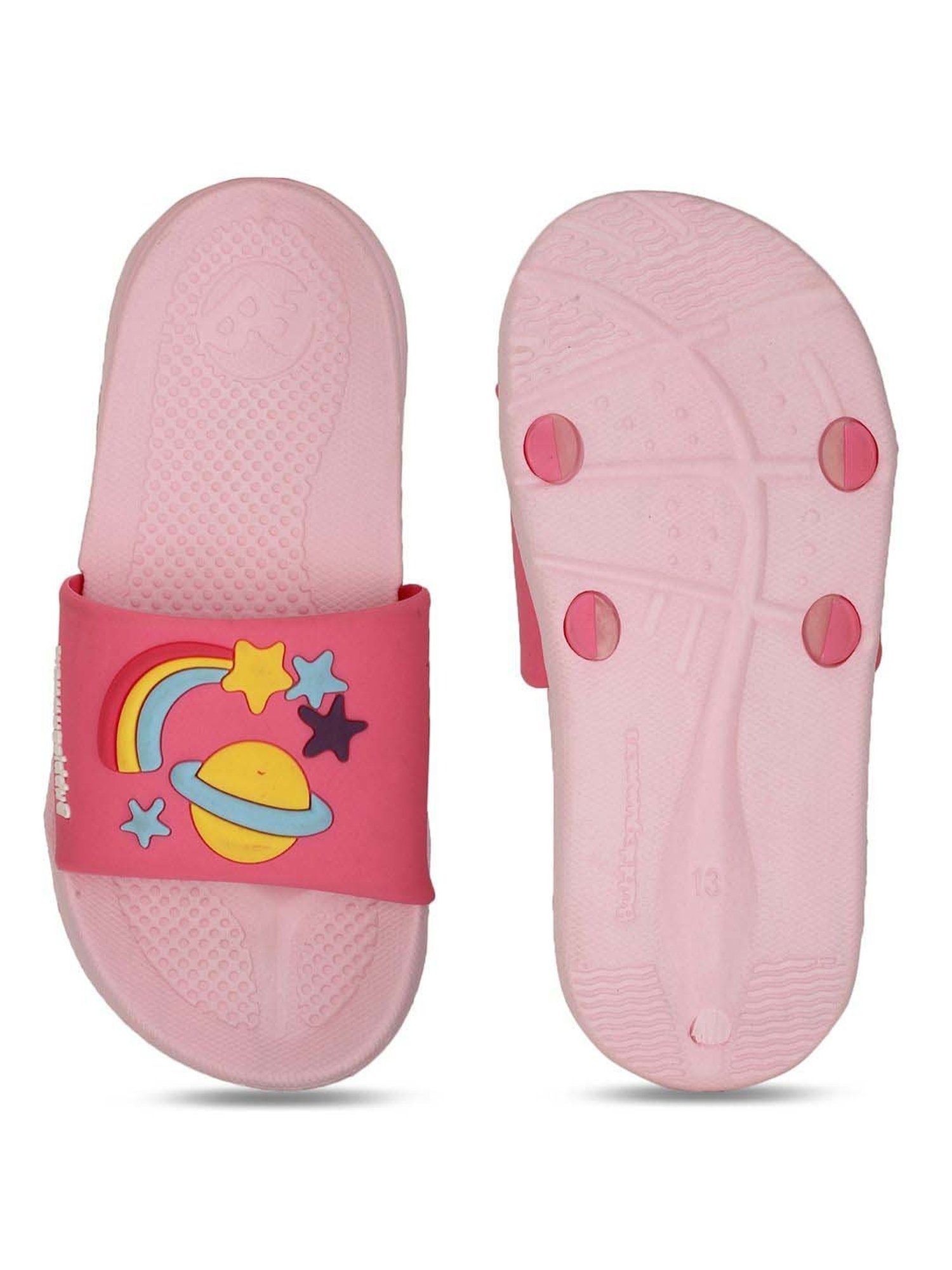 Passion Petals Kids Pink Sling Back Clogs