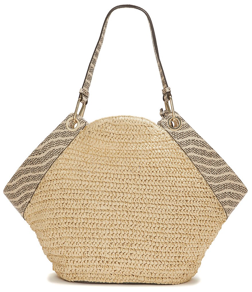 Kurt Geiger London Kensington Llama Straw Basket Bag