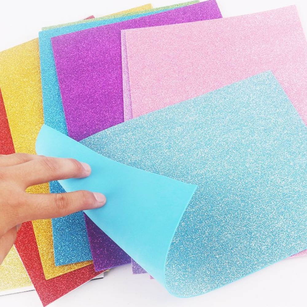 2MM 10 Pcs/Colors Flash Light Sponge Paper Foam Paper Kindergarten Handmade Sponge Paper Art 10 Pcs