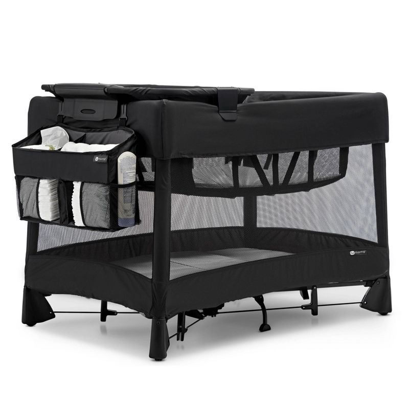 Beriwinkle Linen Diaper Caddy - Gray Sparkle