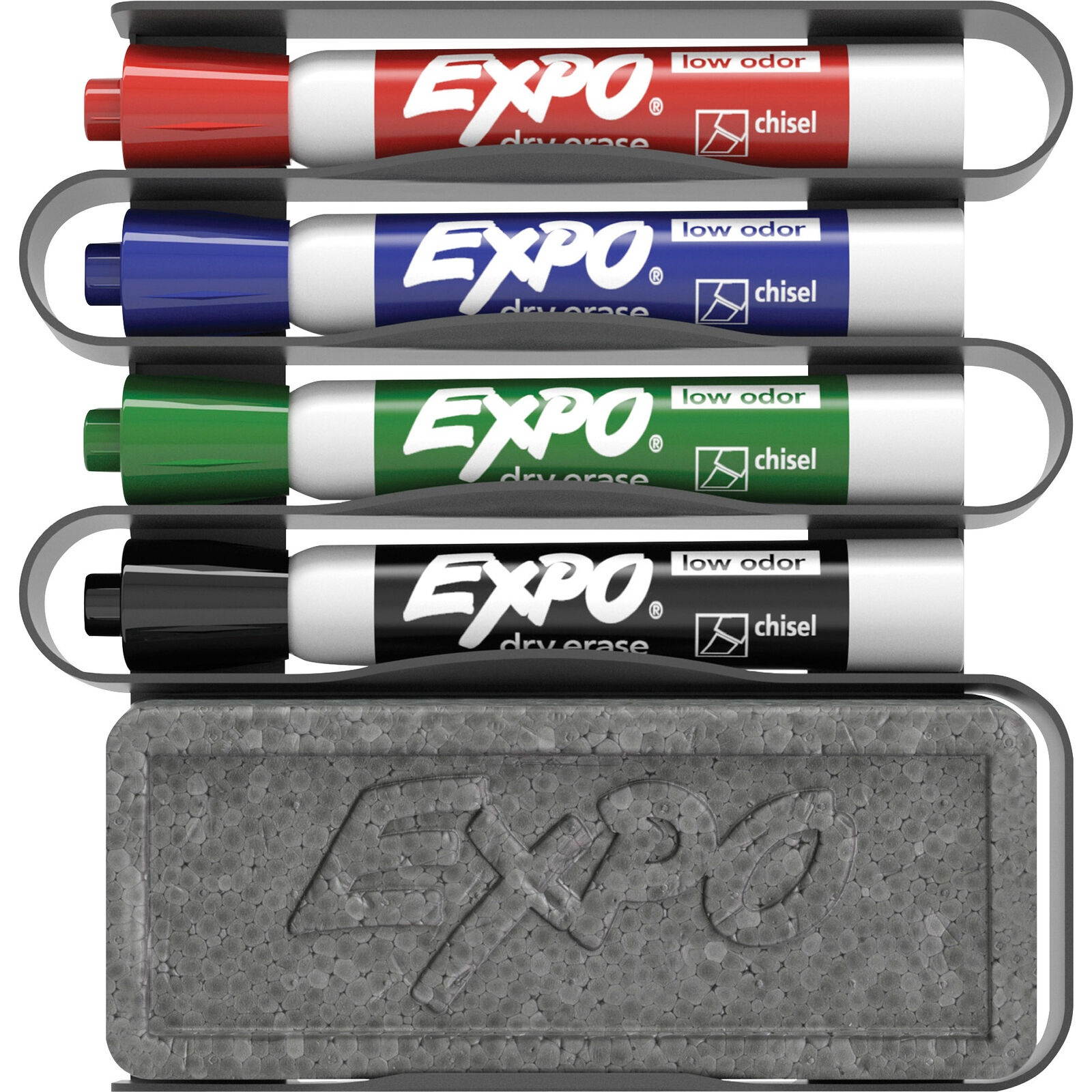 Expo Whiteboard Caddy Organizer - Chisel Marker Point Style - Assorted Ink - 4 /