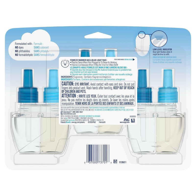 Febreze Plug Bora Bora Waters Refill with Fade Defy Technology - 3ct