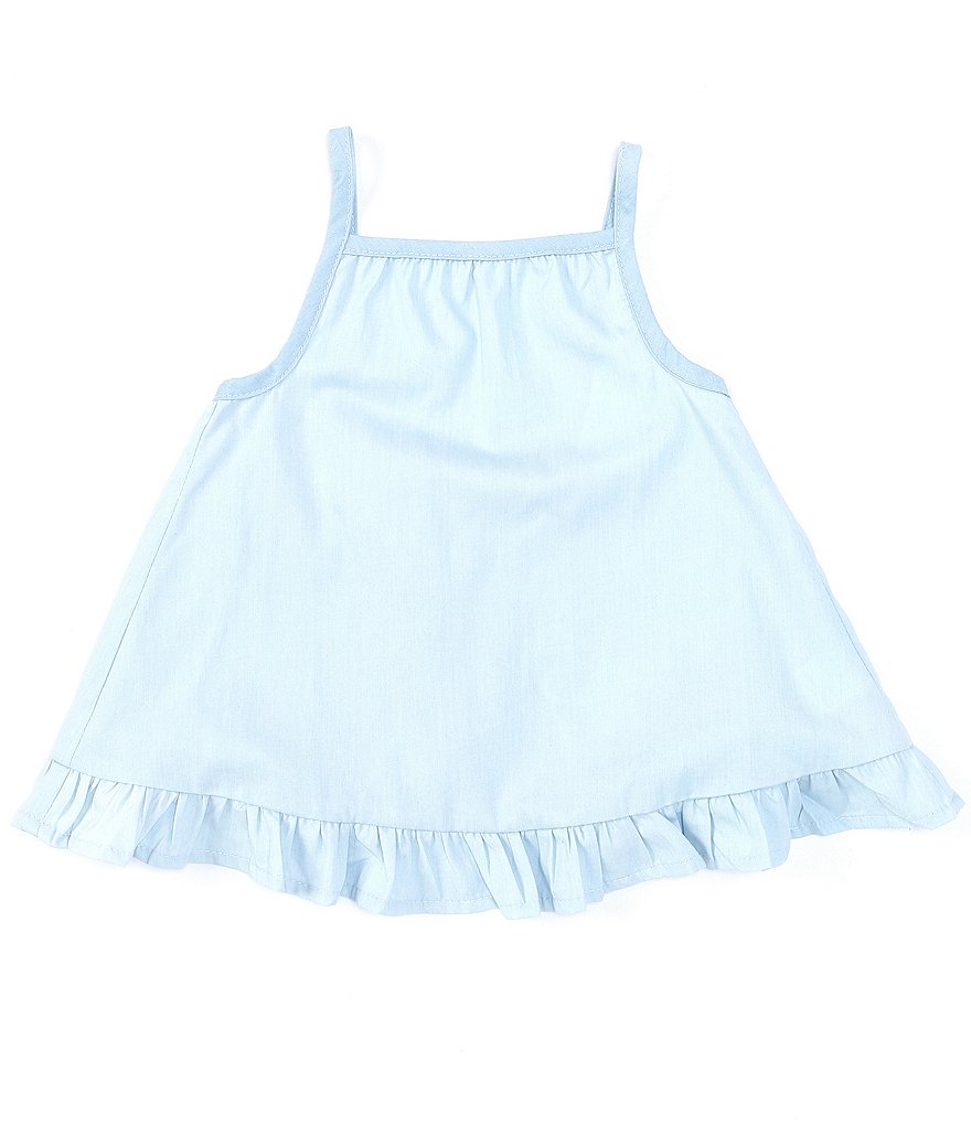 Chelsea & Violet Baby Girls 12-24 Months Chambray Crossback Tank Top