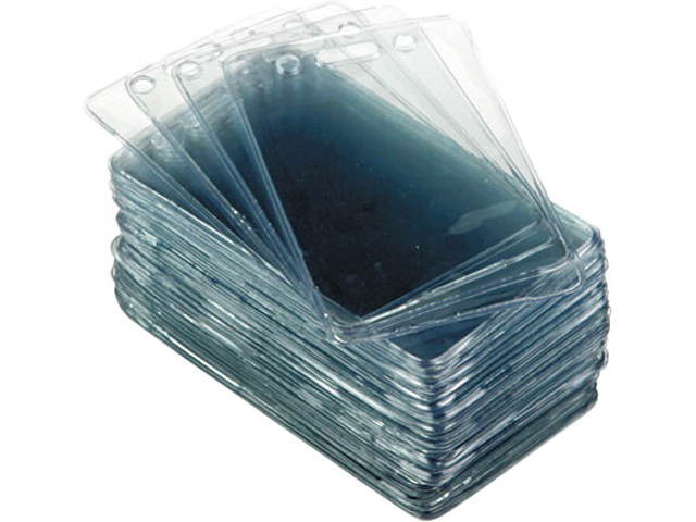 Advantus 75451 Proximity ID Badge Holder, Vertical, 2 3/8w x 3 3/8h, Clear, 50/Pack, 1 Pack