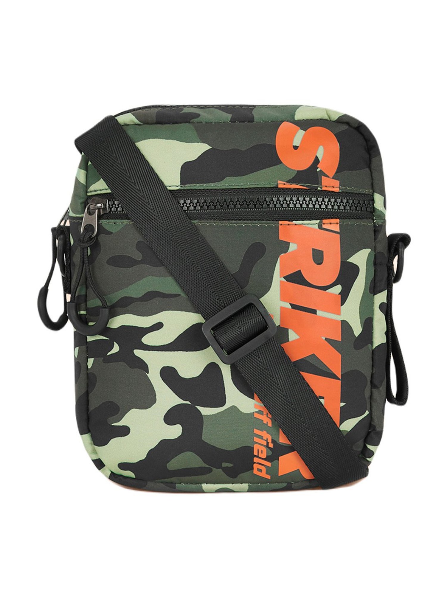 Ajile by Pantaloons Olive Camo Medium Cross Body Bag