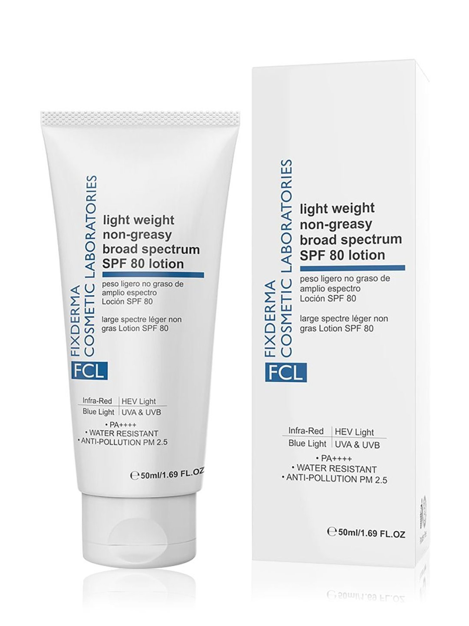 Fcl Light Weight Non-Greasy Broad Spectrum Spf 80 Lotion, Dermatologist Tested - 50 ml