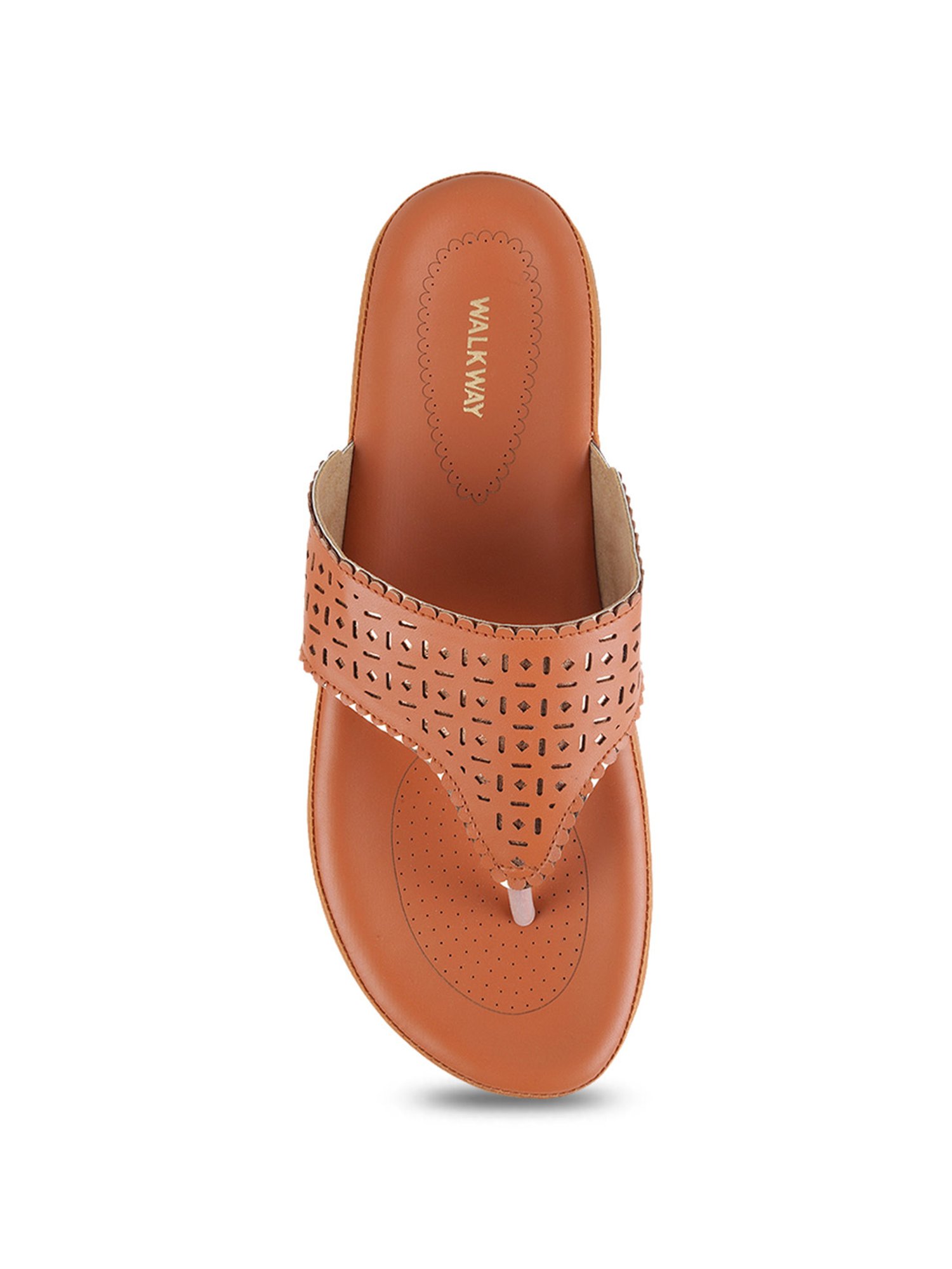 Walkway Women's Tan Thong Sandals
