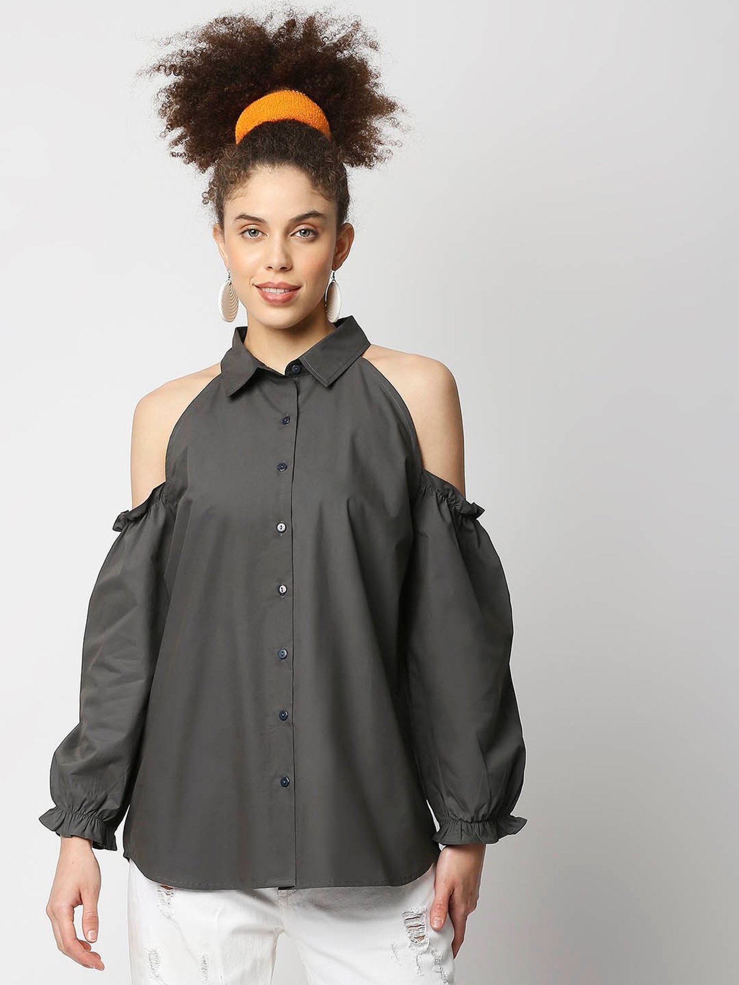 Remanika Grey Regular Fit Shirt