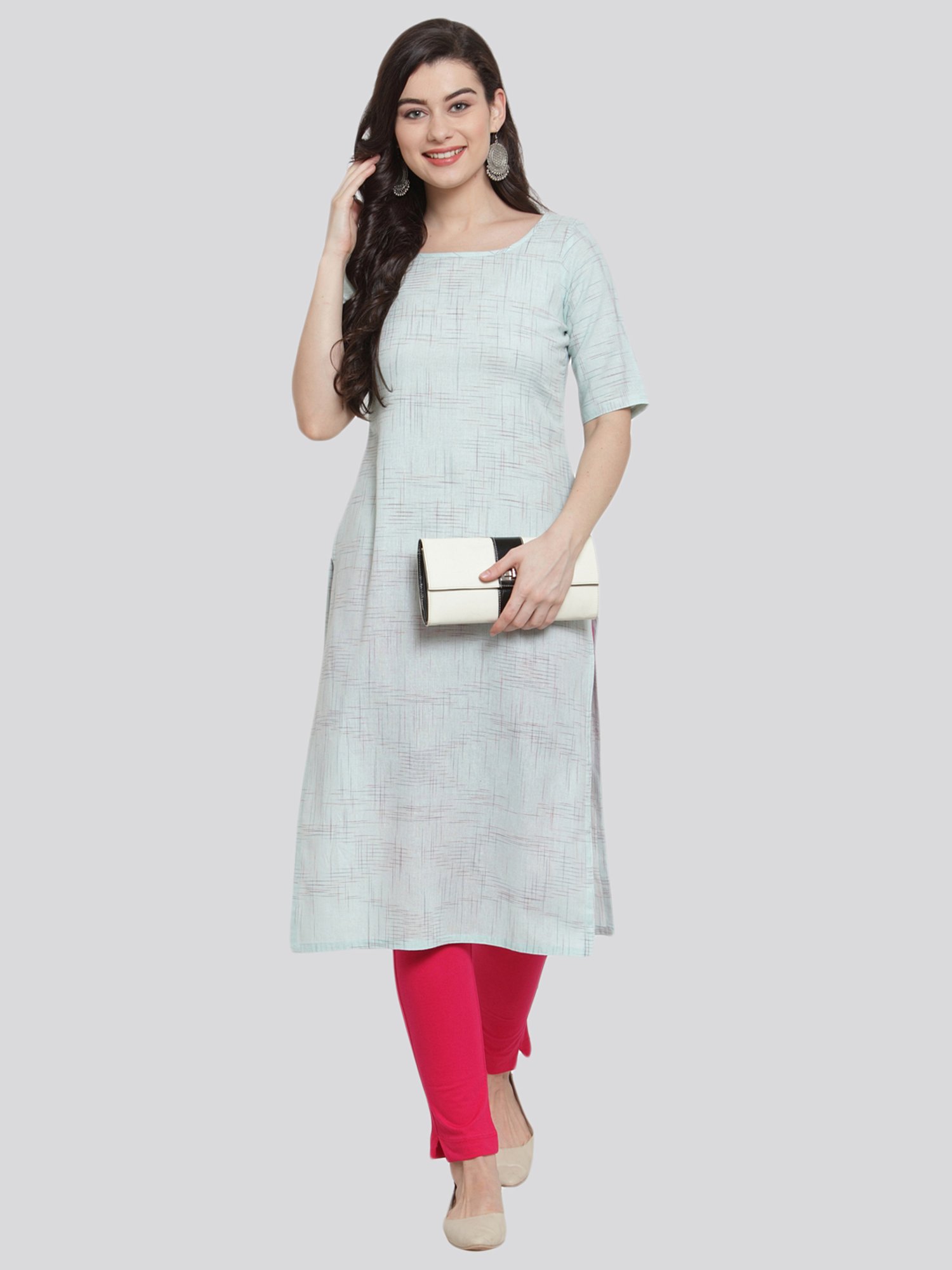 TAG 7 Magenta Cotton Leggings - Pack Of 2