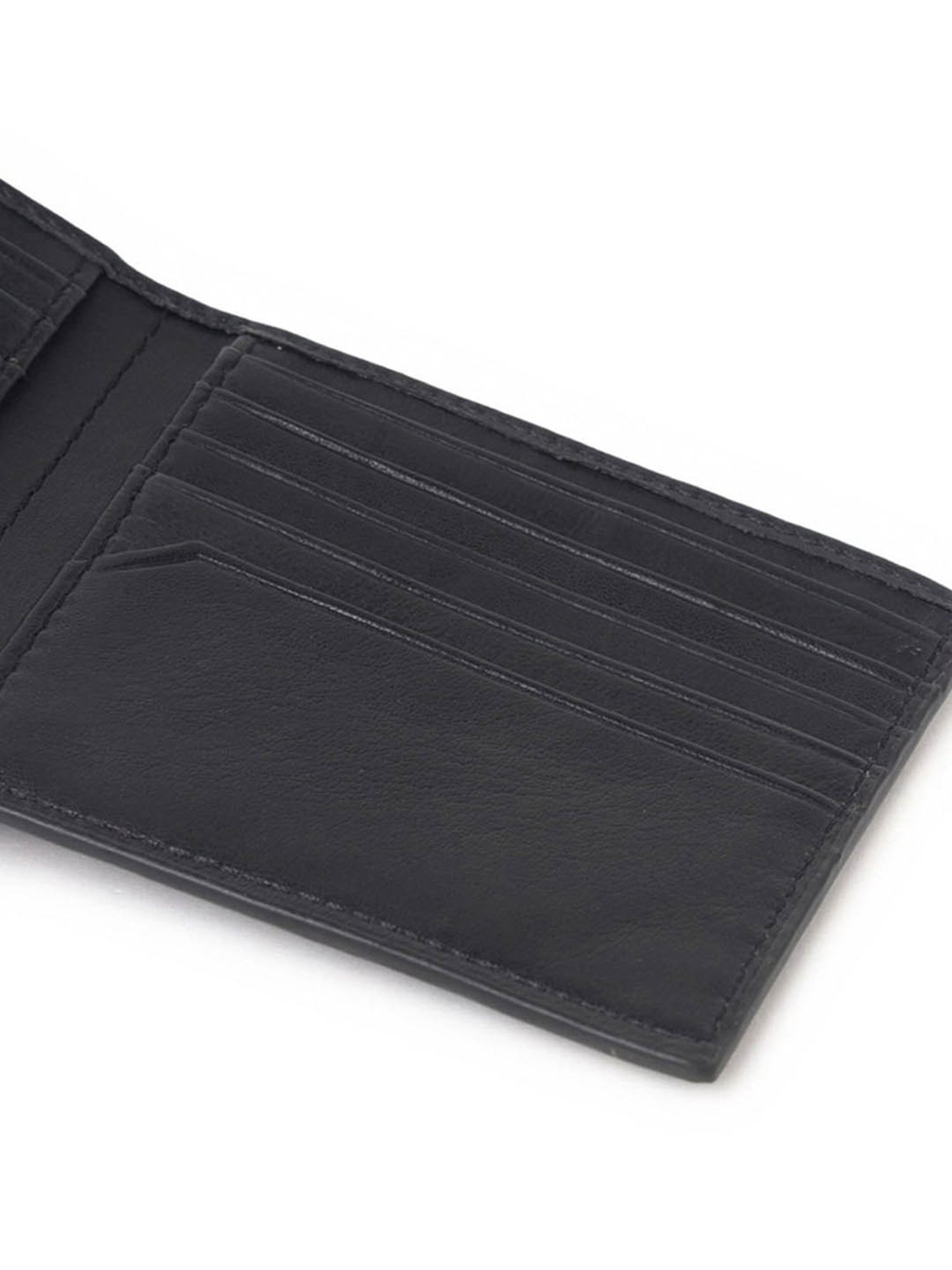 CALVIN KLEIN Black Leather Bi-Fold Wallet