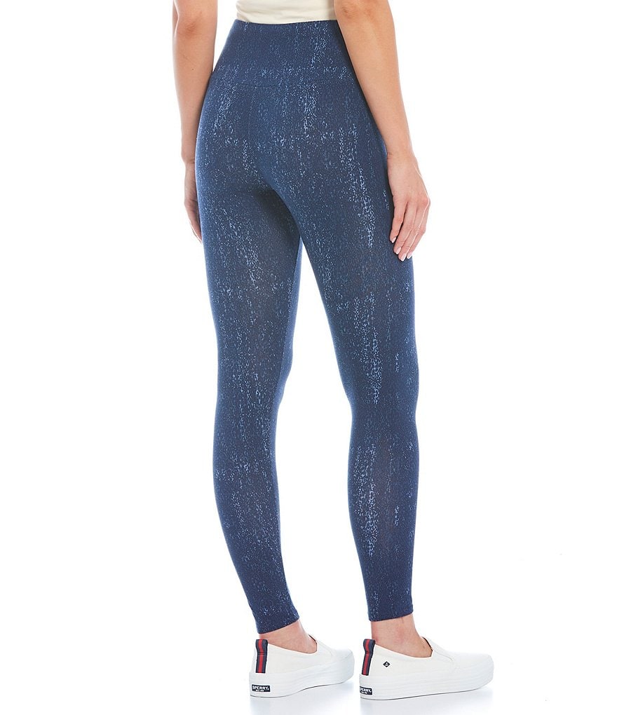 Intro Petite Size Teri Love the Fit Snakeskin Print Pull-On Leggings