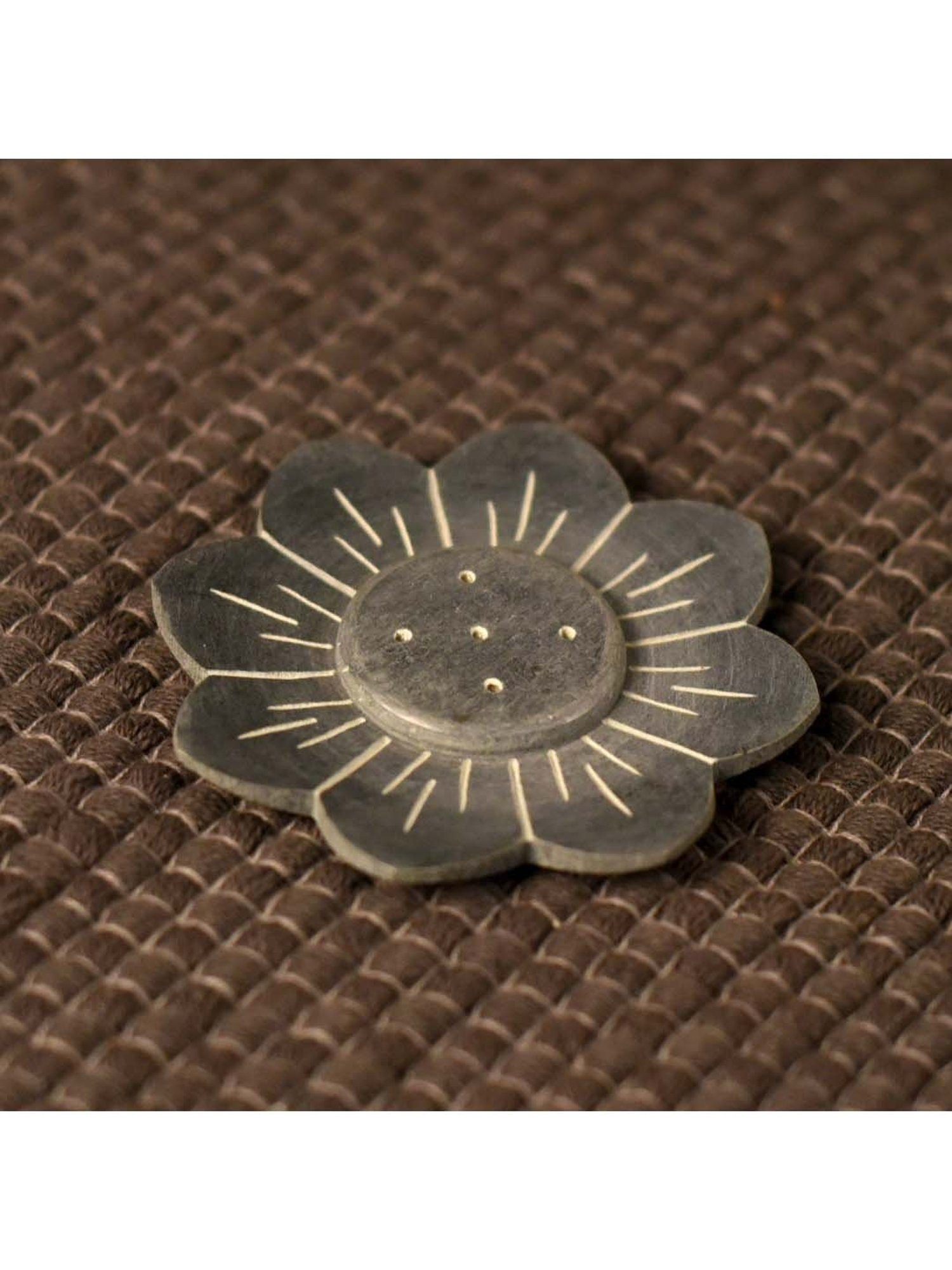 Unravel India Grey Marble Incense Stick Holder - Set of 1