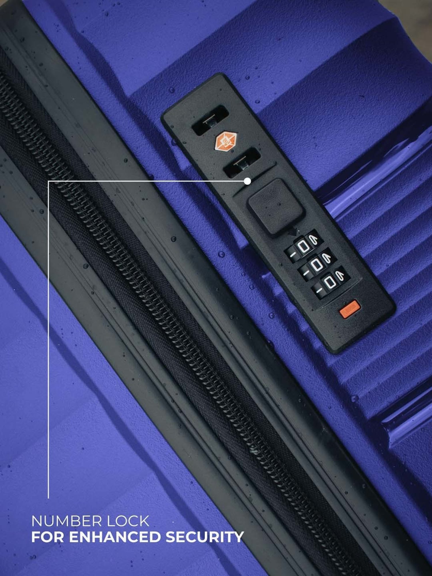 Nasher Miles Mumbai Hard-Sided Polypropylene Luggage Set of 2 Navy Blue Trolley Bags (65 & 75 cm)