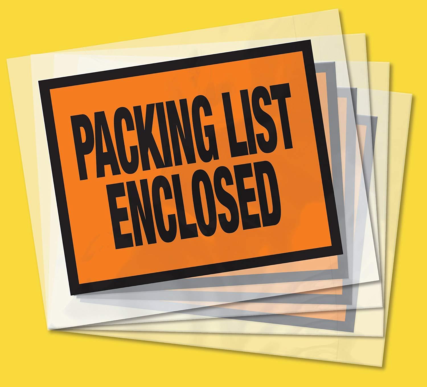 Duck Brand Security View Packing List Envelopes, 5.5 x 4.5-Inch, 500-Count (394742)