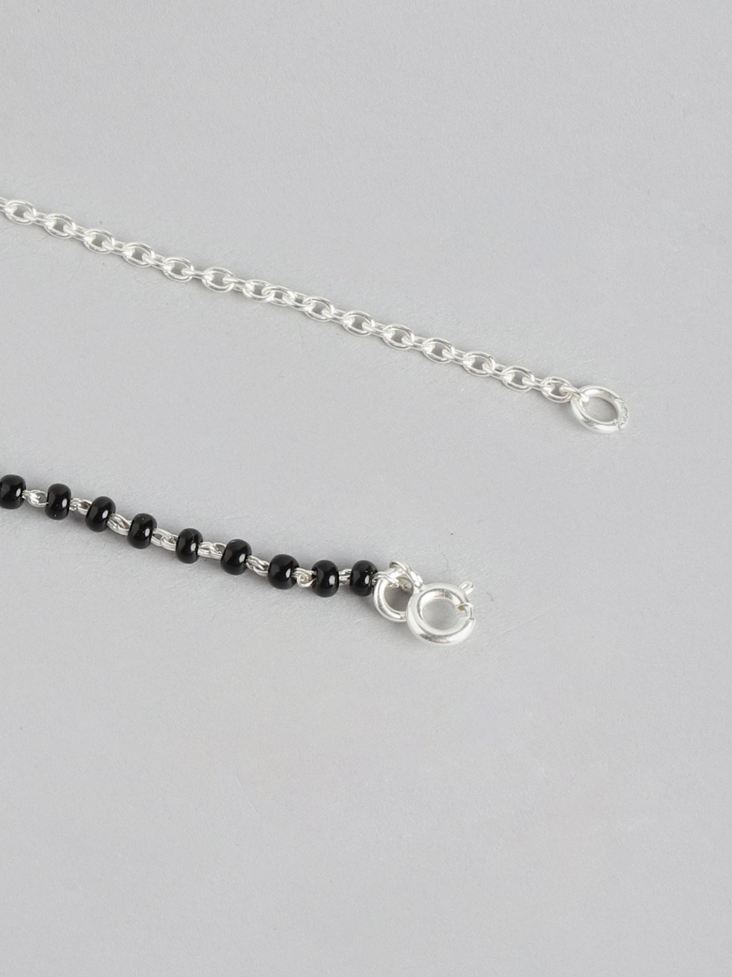 March by FableStreet 92.5 Sterling Silver Floral Mangalsutra for Women