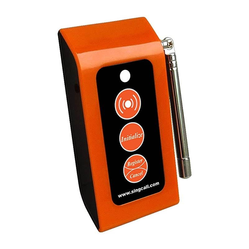 Home Caring Alarm System Nurse CallOval Rounded Lightweight ConvenientFit for Old Patients ChildrenA Caregiver Receiver 2 Necklace Pagers