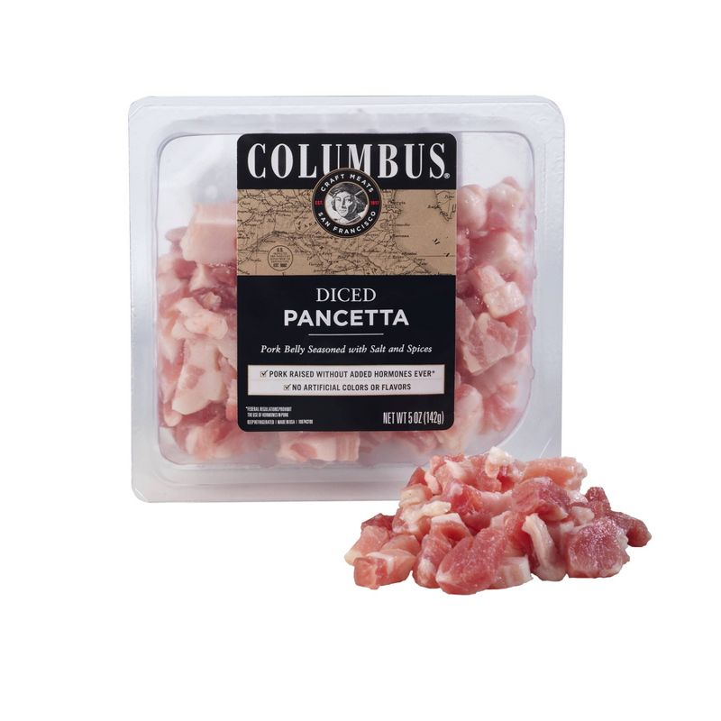Columbus Diced Pancetta Deli Meats - 5oz
