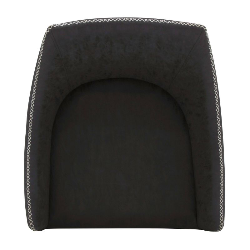 Sydney Swivel Office Chair White/Dark Gray - Calico Designs