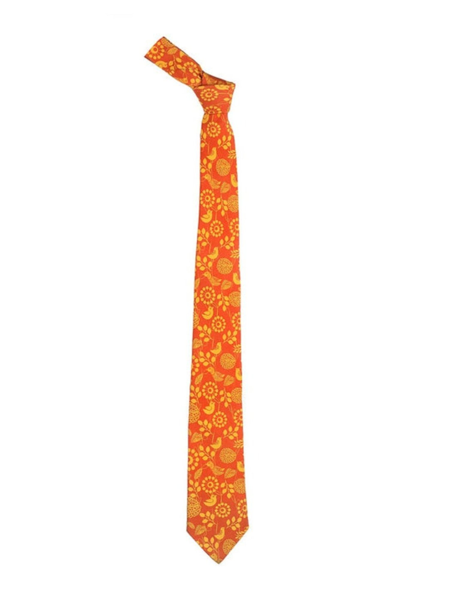 CHOKORE Orange Printed Tie