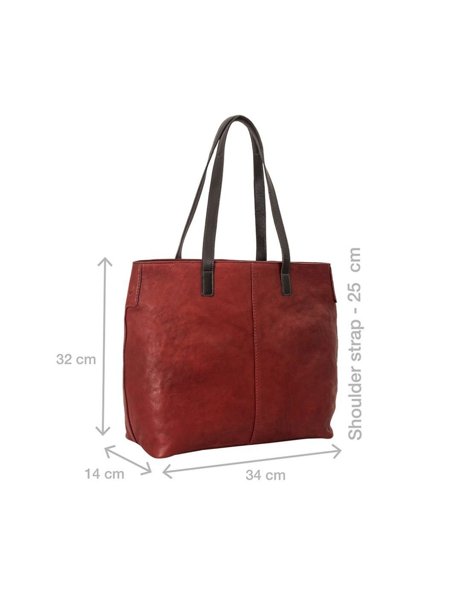 Hidesign Sonoma 01 Brick Red Solid Leather Shoulder Bag