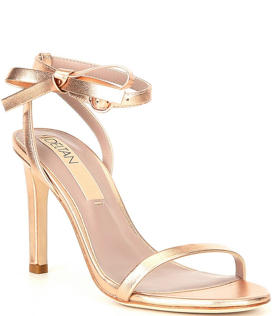 Deltan Miranda Ankle Bow Detail Dress Sandals