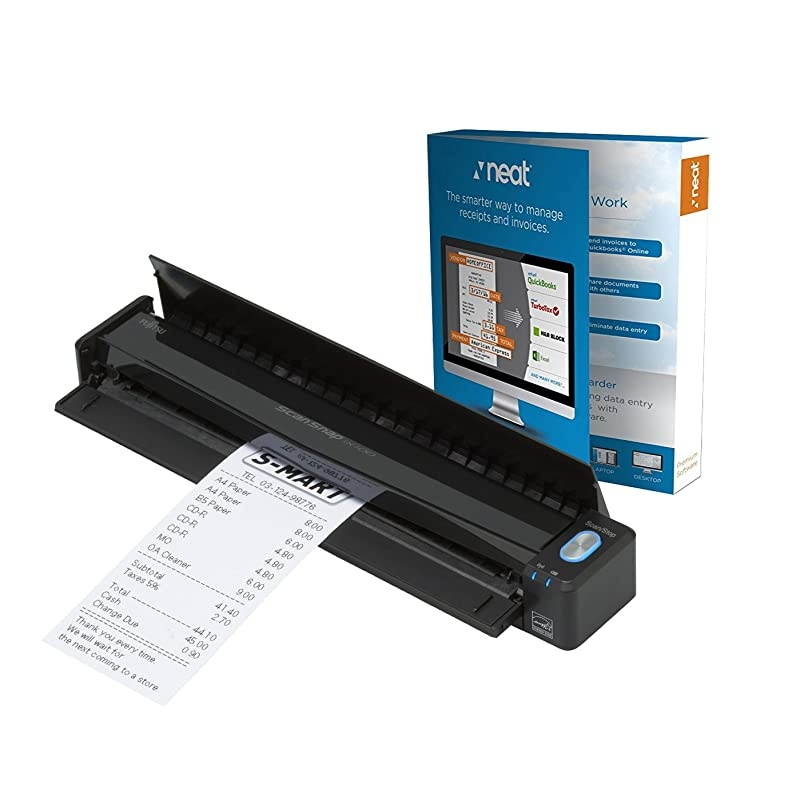 ScanSnap iX100 Mobile Scanner Powered with Neat 1 Year Neat Premium License