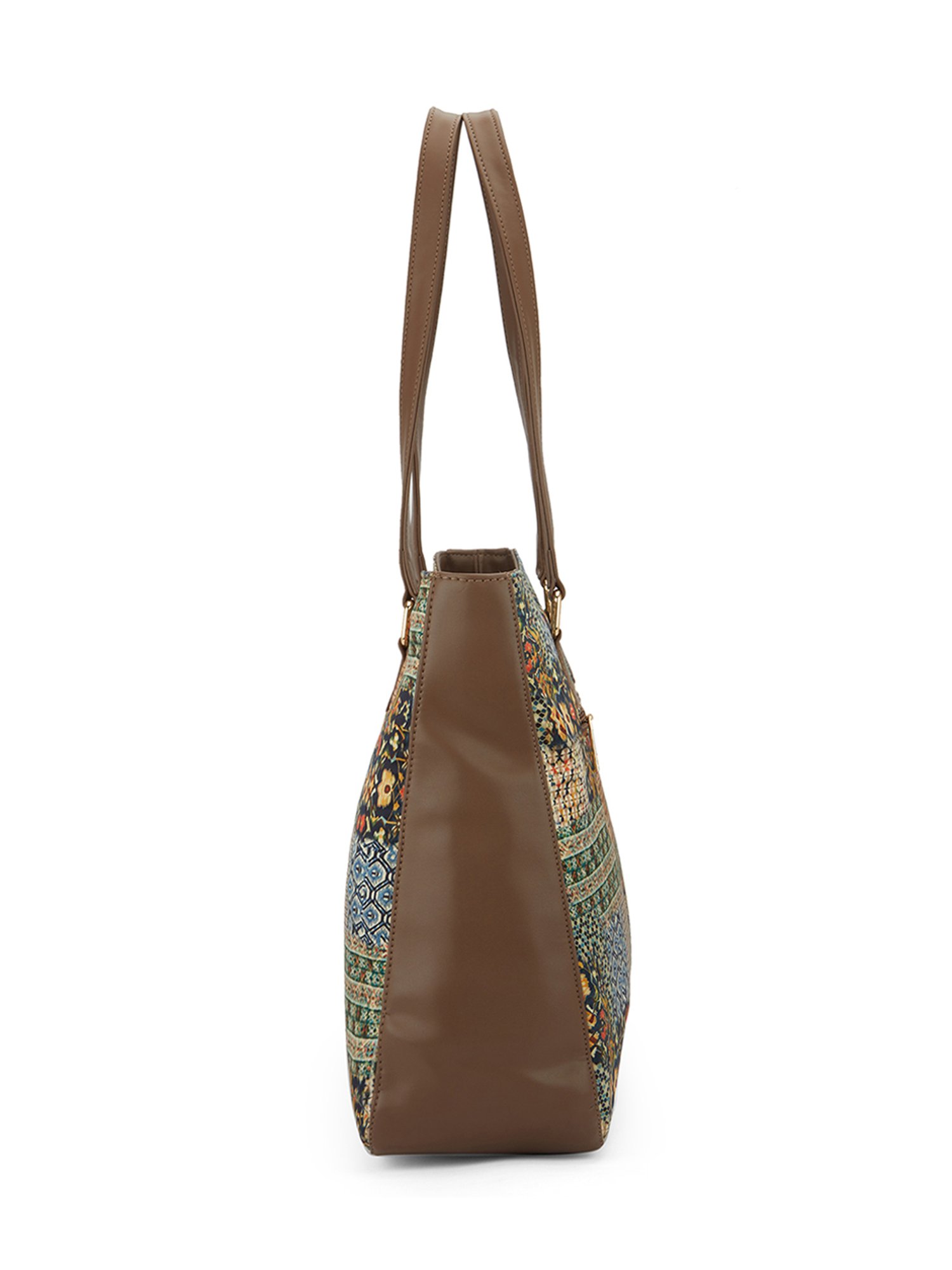 Glo By Globus Multi Ethnic Motifs Printed Medium Tote