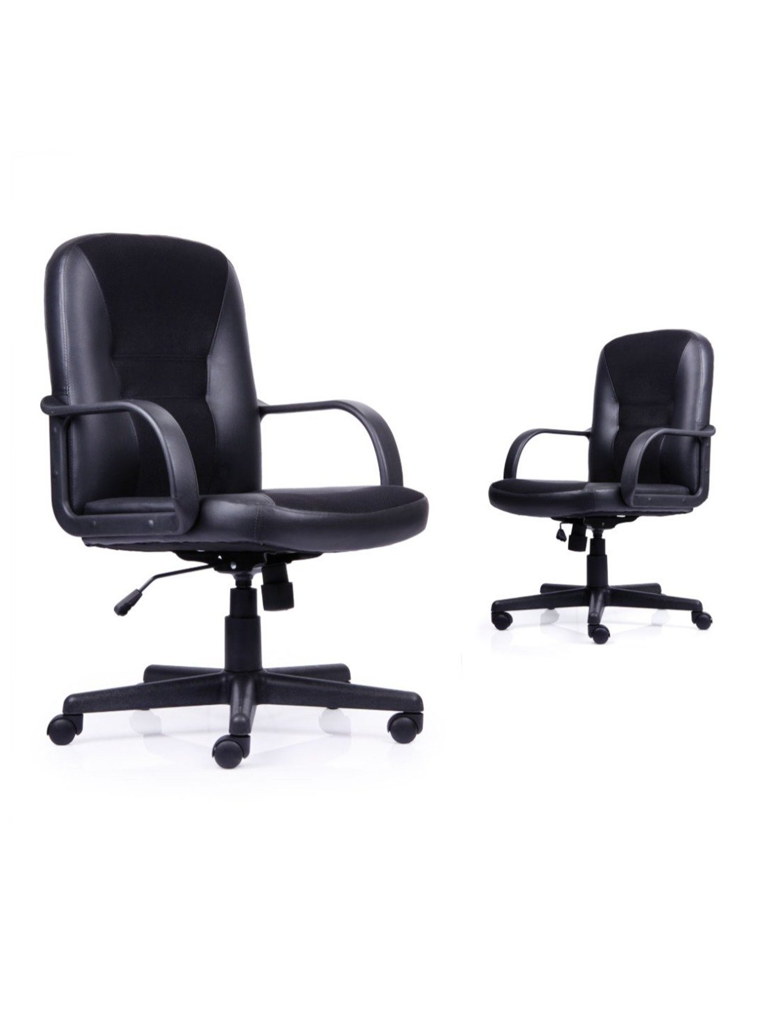 Durian Bliss Black Premium Leatherette Workspace Chair