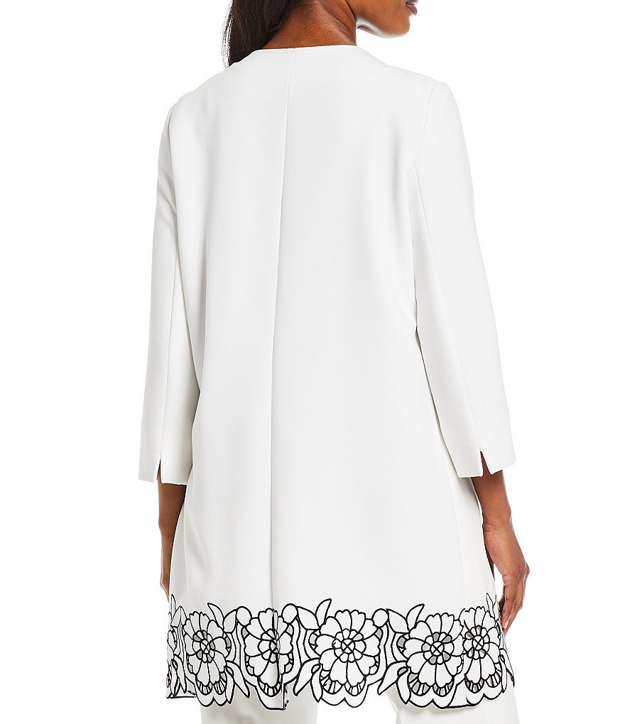 Preston & York Ellie Laser Cut Floral Hem Topper