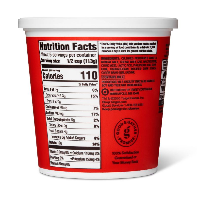 Knudsen Strawberry Cottage Cheese Doubles - 4.7oz