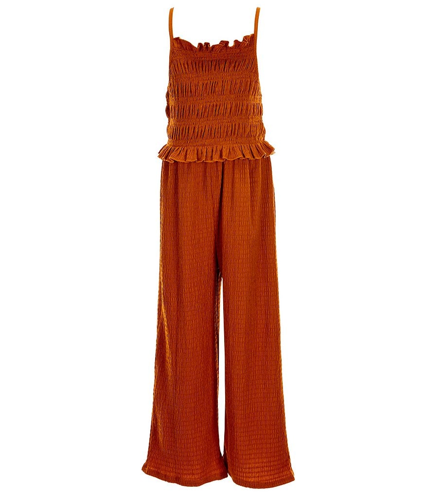 GB Girls Big Girls 7-16 Textured Jumpsuit