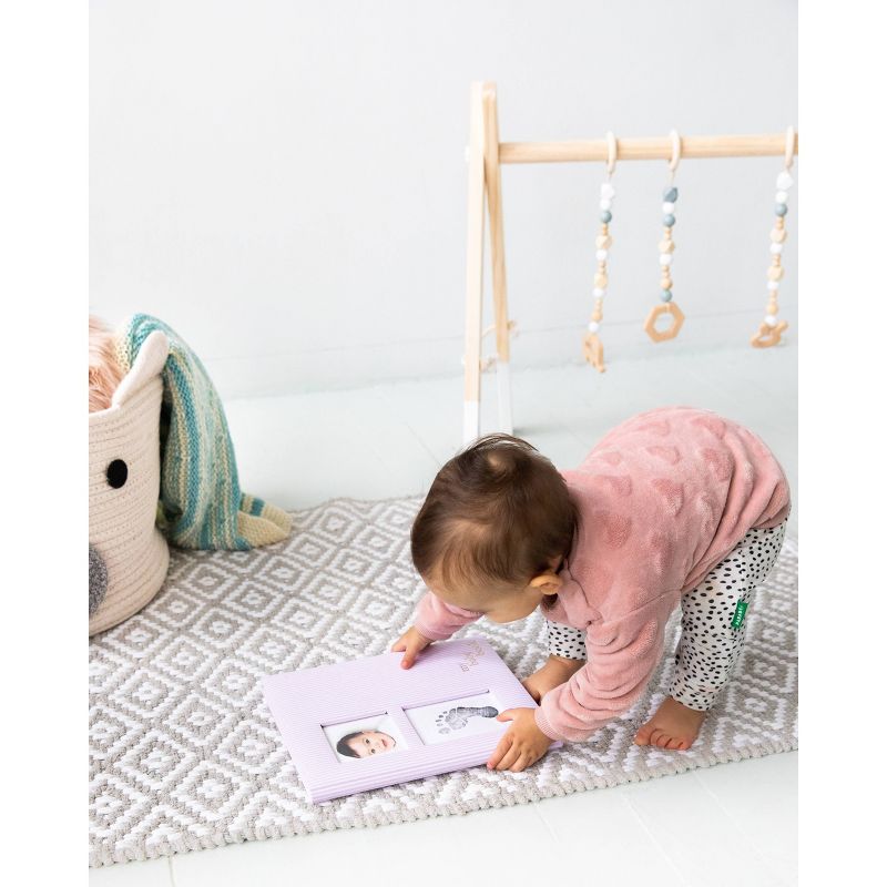 Pearhead Pink Striped Babybook