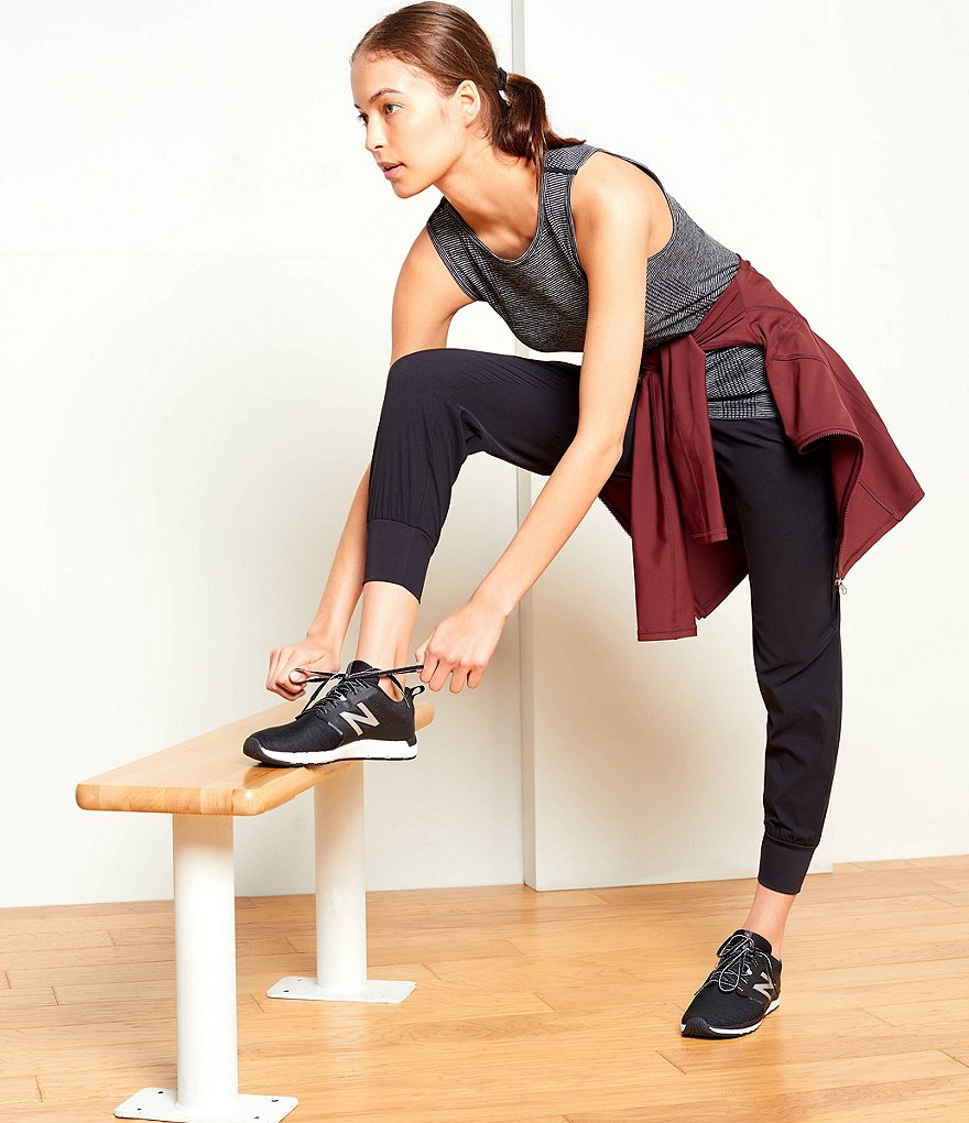 IBKUL Kimmy Print Long Sleeve Mock Neck Active Top