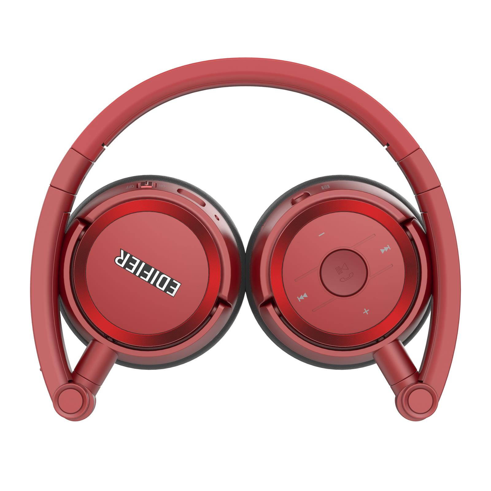 Edifier W675BT On-ear Bluetooth v4.1 Headphones Foldable with NFC Connect 40mm Drivers - Red